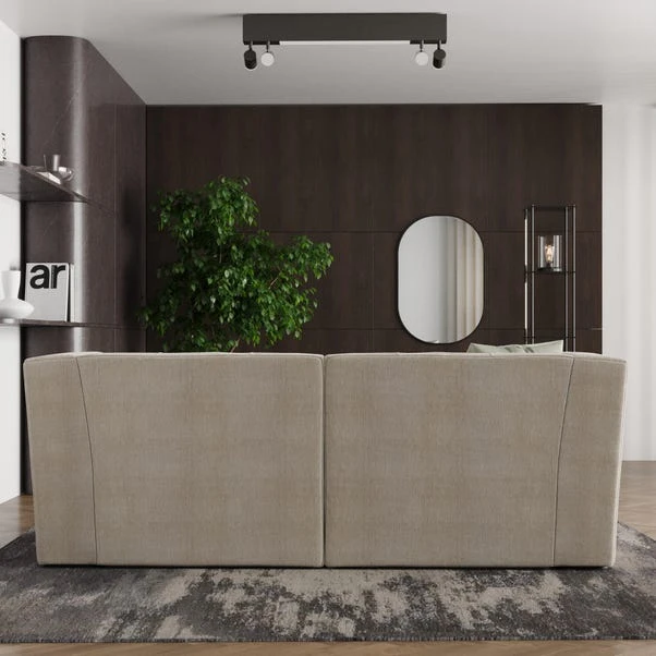 Modular Squish Natural Tonal Chenille 2 Seater Sofa 4 Modular Squish Natural Tonal Chenille 2 Seater Sofa - Image 2