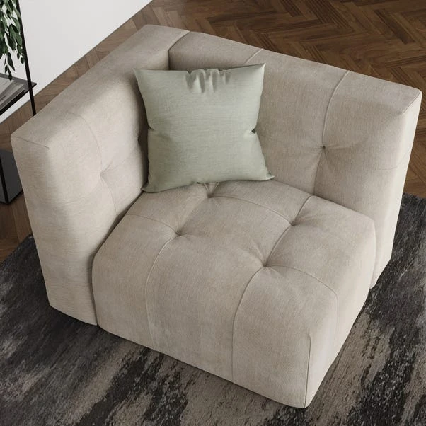 Modular Squish Natural Tonal Chenille 3 Seater Sofa 9 Modular Squish Natural Tonal Chenille 3 Seater Sofa - Image 7