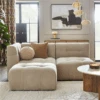 Modular Squish Natural Tonal Chenille Left Hand Facing Small Chaise Sofa 2 Modular Squish Natural Tonal Chenille Left Hand Facing Small Chaise Sofa -Online Furniture Store 60227161
