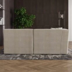 Modular Squish Natural Tonal Chenille Left Hand Facing Small Chaise Sofa -Online Furniture Store 60227161 alt02