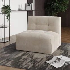 Modular Squish Natural Tonal Chenille Left Hand Facing Small Chaise Sofa -Online Furniture Store 60227161 alt07