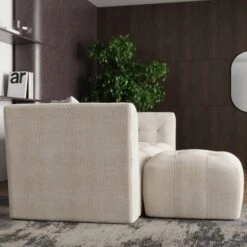 Modular Squish Natural Tonal Chenille Small Corner Sofa -Online Furniture Store 60227162 alt02