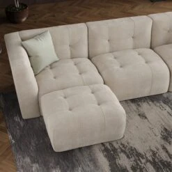 Modular Squish Natural Tonal Chenille Small Corner Sofa -Online Furniture Store 60227162 alt03