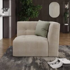 Modular Squish Natural Tonal Chenille Small Corner Sofa -Online Furniture Store 60227162 alt07