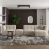 Modular Squish Natural Tonal Chenille Large Corner Sofa -Online Furniture Store 60227163