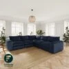 Full Circle Austin Navy Cosy Velvet Full Corner -Online Furniture Store 60235700