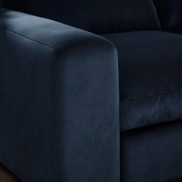 Full Circle Austin Navy Cosy Velvet Full Corner 7 Full Circle Austin Navy Cosy Velvet Full Corner - Image 5