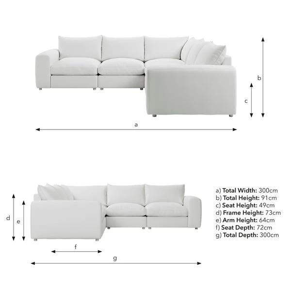 Full Circle Austin Navy Cosy Velvet Full Corner 9 Full Circle Austin Navy Cosy Velvet Full Corner - Image 7