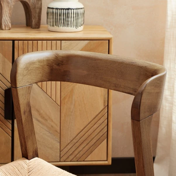 Amari 4 Seater Round Dining Table With Melia Dark Stained Dining Chairs 6 Amari 4 Seater Round Dining Table With Melia Dark Stained Dining Chairs - Image 4