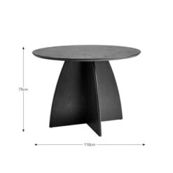 Effy 4 Seater Round Dining Table With 4 Lillia Mink Velvet Dining Chairs 15 Effy 4 Seater Round Dining Table With 4 Lillia Mink Velvet Dining Chairs -Online Furniture Store 60246567 alt06