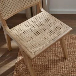 Karla 4-6 Seater Rectangular Extendable Dining Table With 4 Arielle Natural Oak Dining Chairs -Online Furniture Store 60246575 alt04